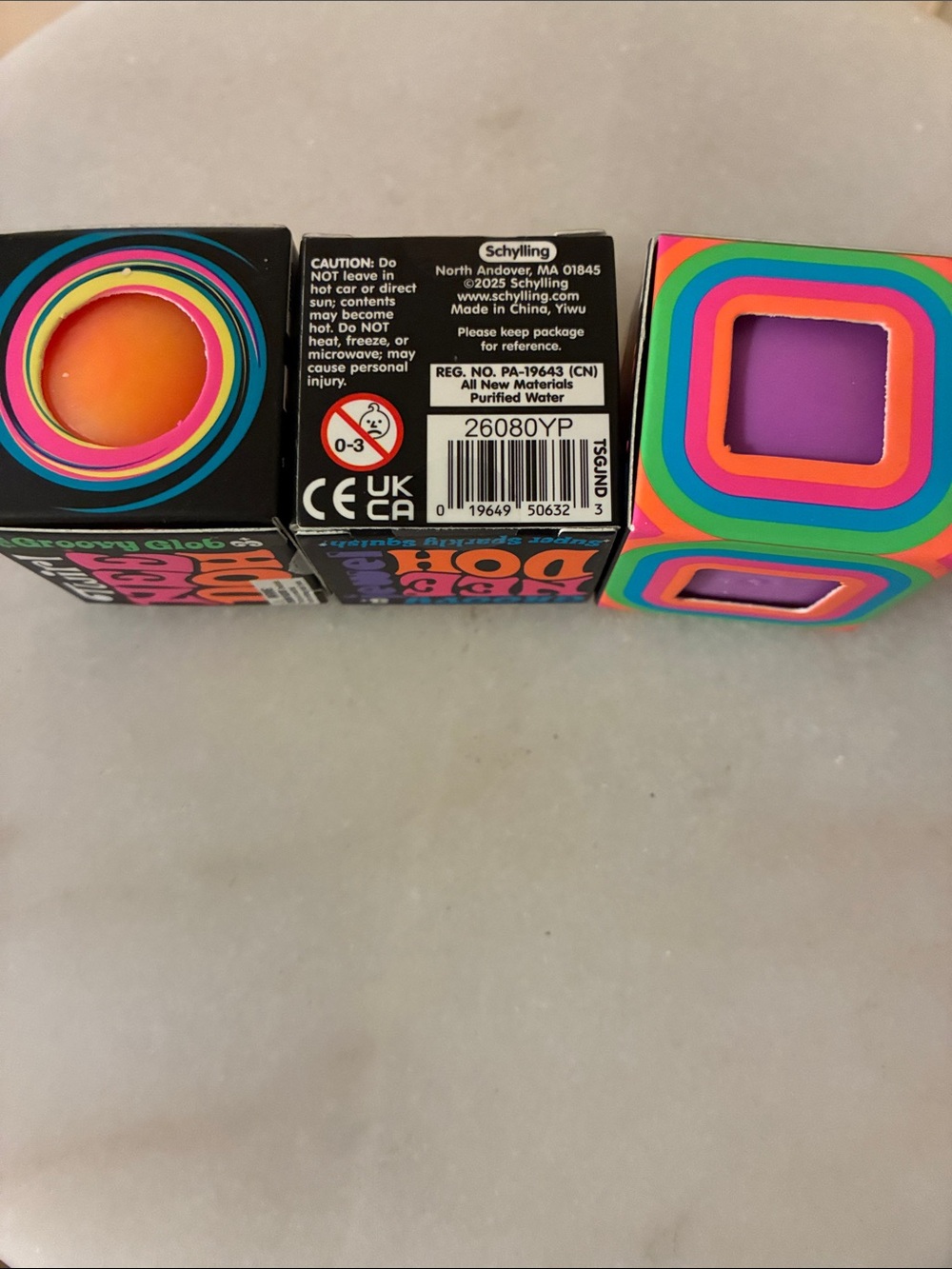 Neon Dough Kids Toy - Purple & Orange - Picture 3 of 5